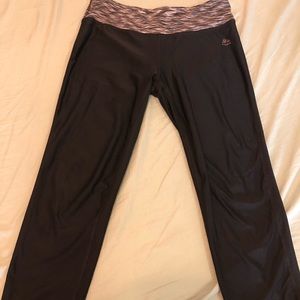 Black RBX Capri Leggings with Zebra Waistband